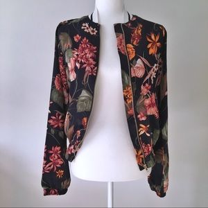 Floral Bomber Jacket